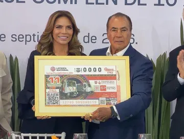 Billete conmemorativo por los 57 años del Metro