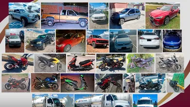 SSPH asegura 30 vehículos con reporte de robo en Hidalgo.