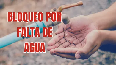 Bloqueo por falta de agua