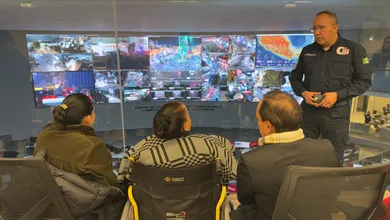 Embajadora de Sudáfrica visita el C5i de Hidalgo