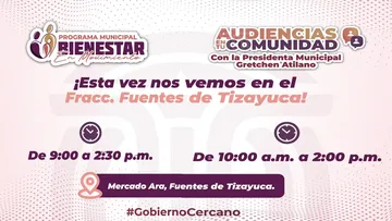 Llevan Bienestar en Movimiento y Audiencias a tu Comunidad al Mercado Ara en Tizayuca