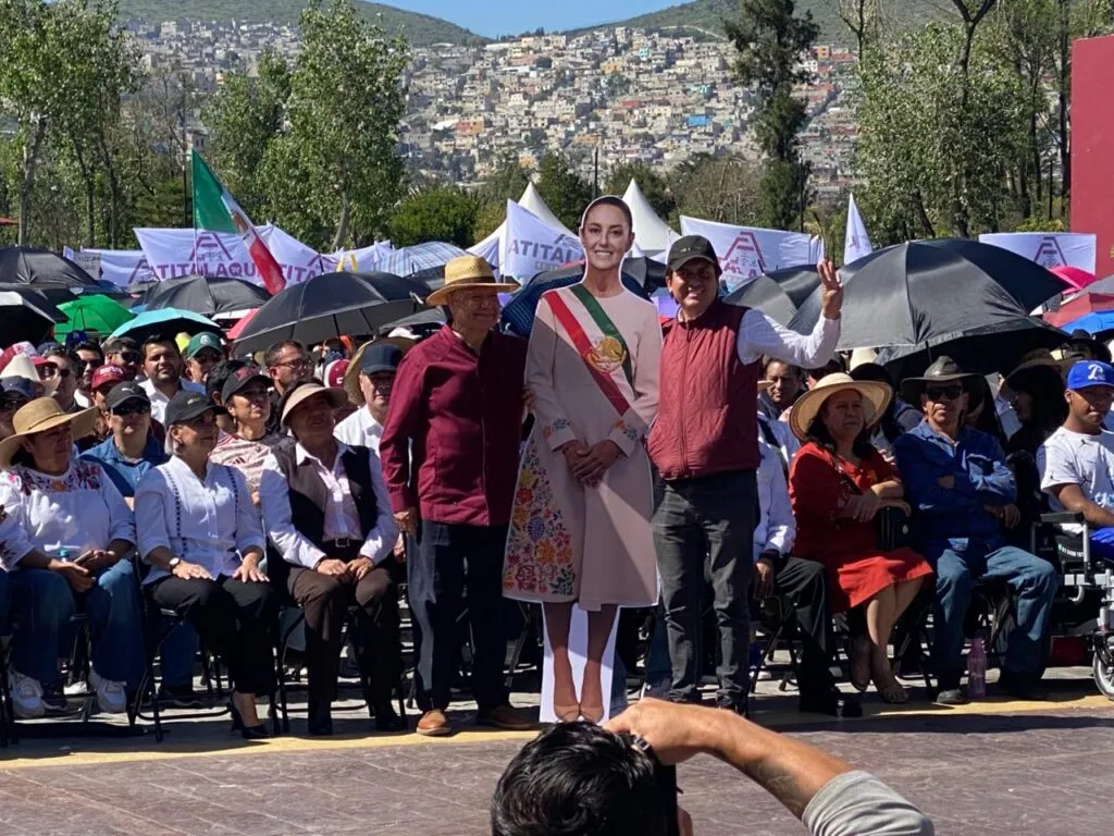 “Los hidalguenses estamos con usted”: Menchaca respalda a Claudia Sheinbaum