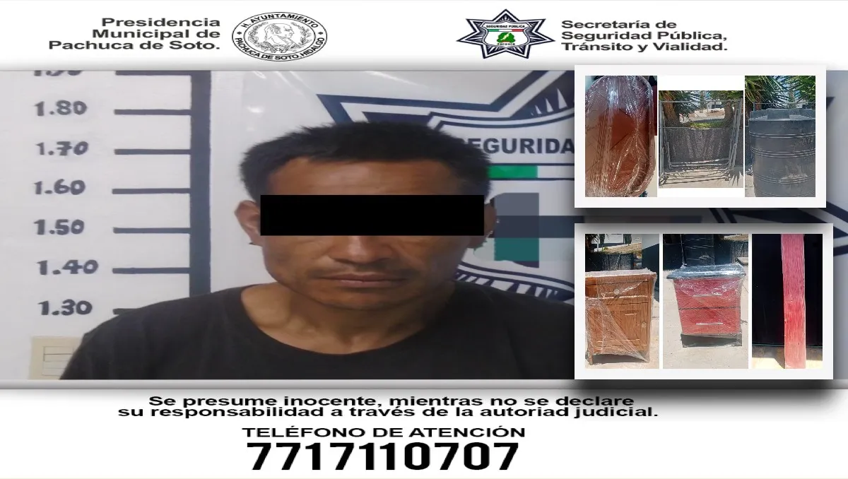 Detienen a un hombre por presunto robo en San Cayetano