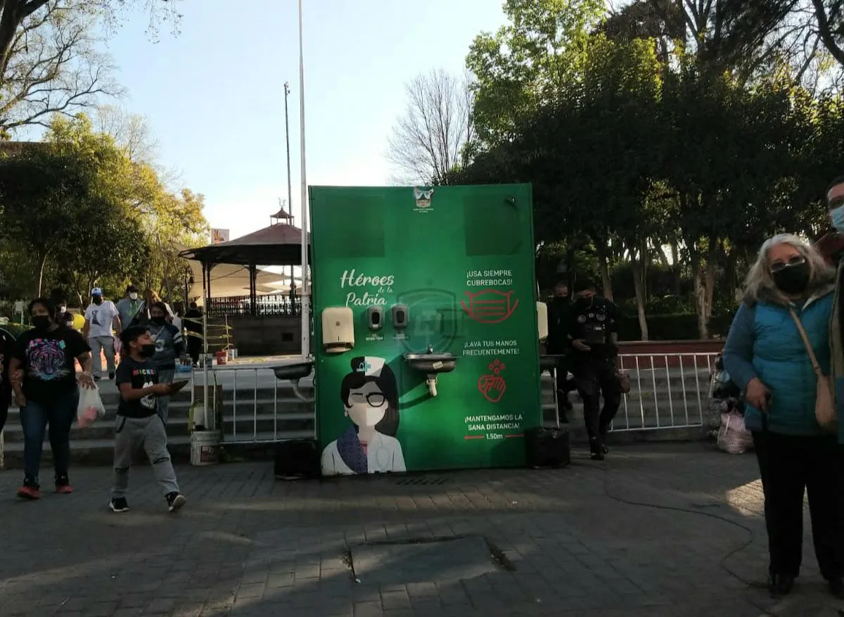 Ciudadanos no usan lavamanos públicos, pese a ser medida básica antiCovid