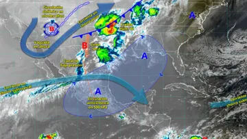 Este martes se esperan lluvias por el frente frío 40 en 25 estados, además de calor en la capital y zonas del Edomex y Guerrero.