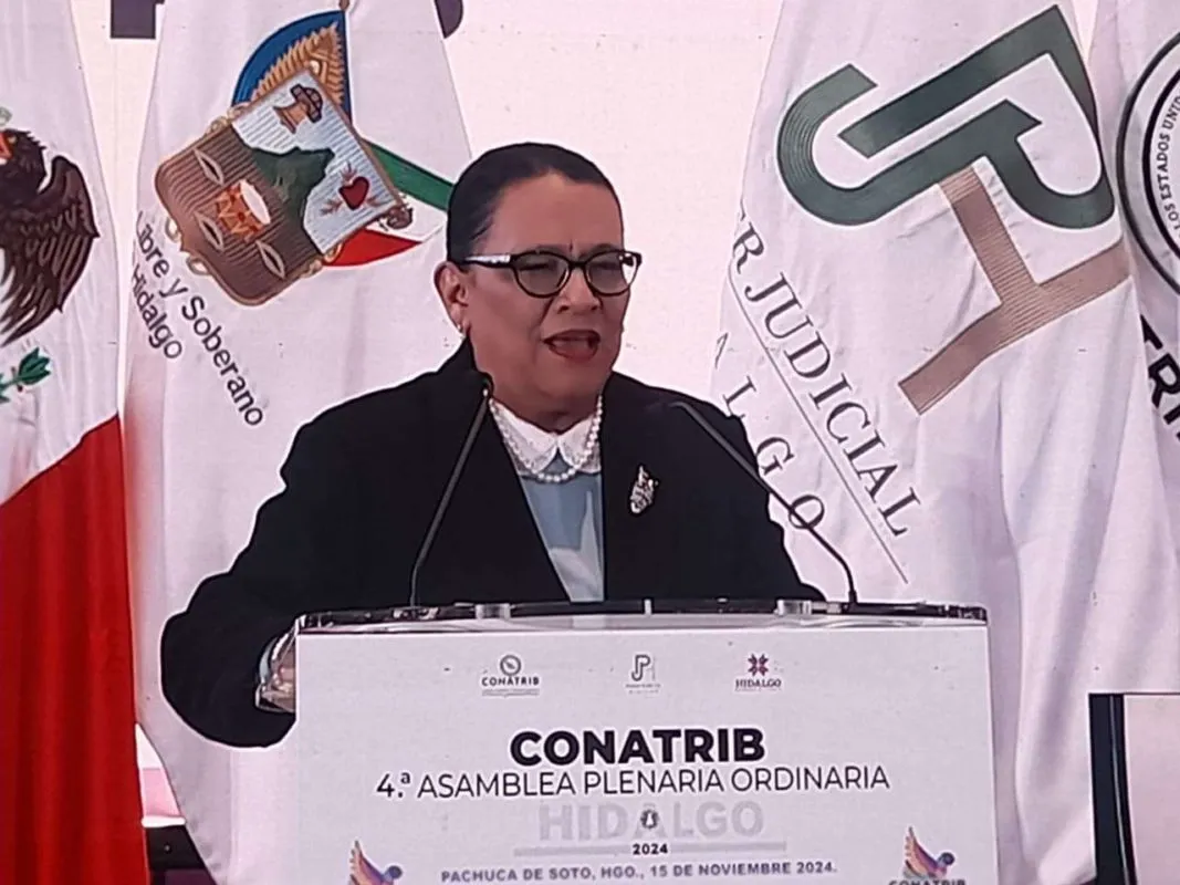 Secretaria de Gobernación encabeza asamblea de Conatrib en Hidalgo y llama a la unidad judicial