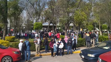 Manifestación frente a la alcaldía de Tula