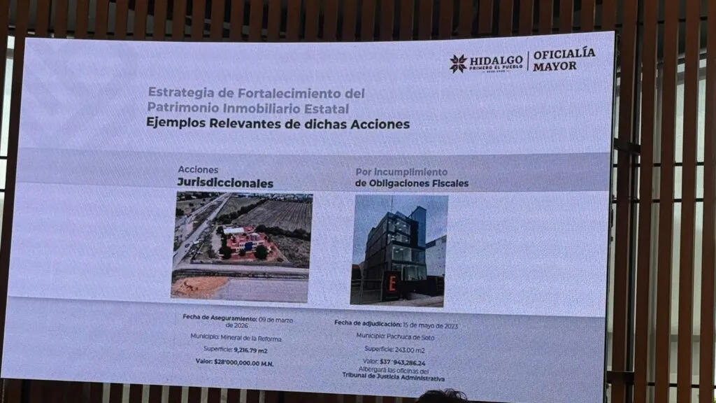 Recupera Hidalgo 385 inmuebles y suma más de 1,230 mdp a su patrimonio estatal