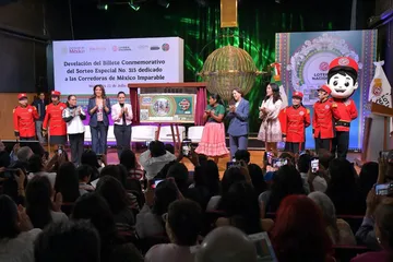 Lotería Nacional presenta billete conmemorativo dedicado a corredoras de México Imparable