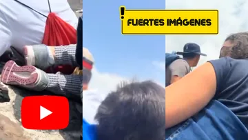 Turistas tirados en el piso durante ataque armado en Teotihuacán captado en video.