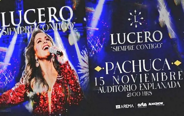 Concierto de Lucero en el Auditorio Explanda Pachuca