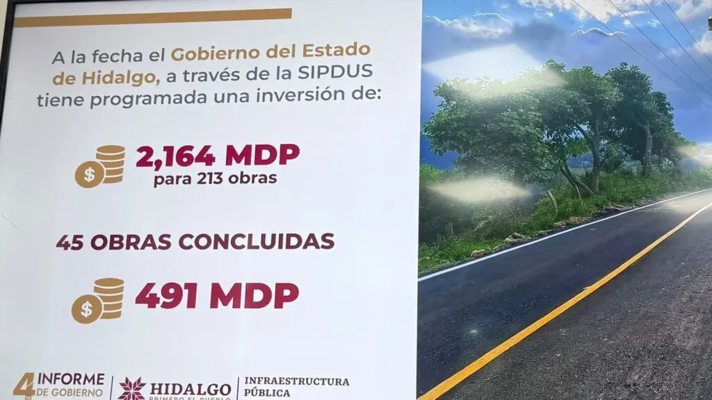 Hidalgo registra 58% de avance en reconstrucción por lluvias de 2025