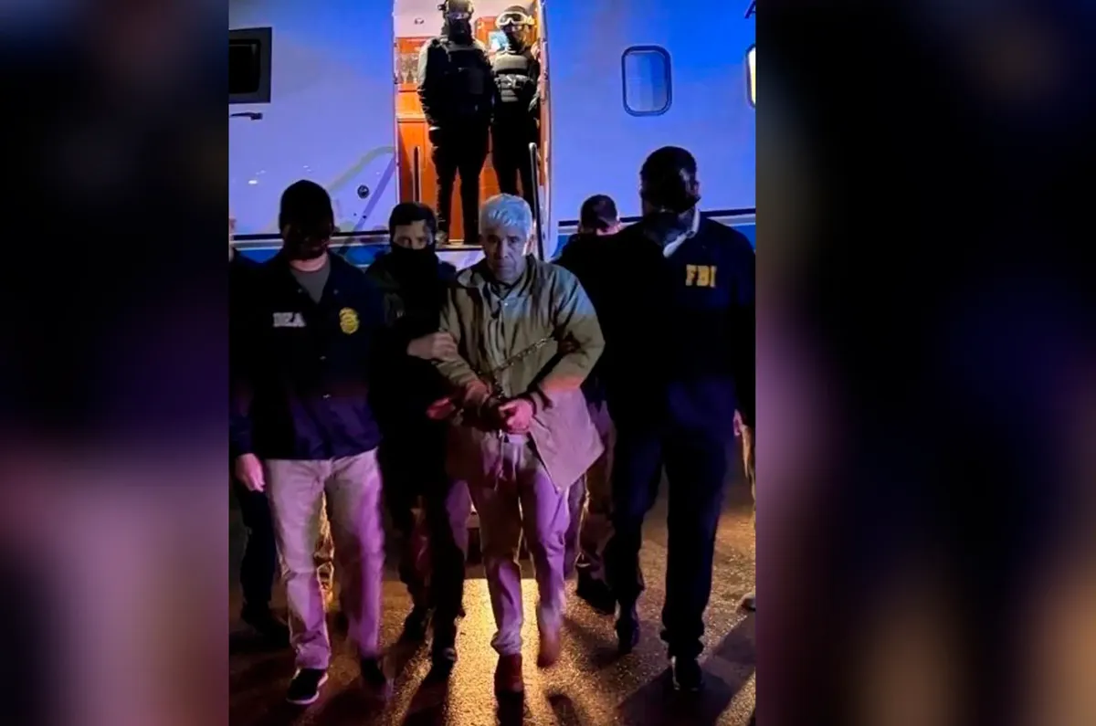 Difunden primera imagen de Caro Quintero tras extradición a EU