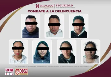 siete detenidos