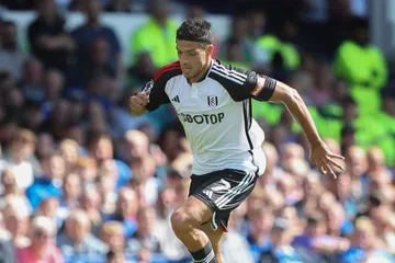 Foto de Raúl Jiménez, quien fue titular en el Fulham 0 Crystal Palace 0.