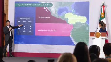 La intensidad de 'El Niño' para 2027 podría generar más ciclones, lluvias extremas y sequías; Sheinbaum prepara alertas.