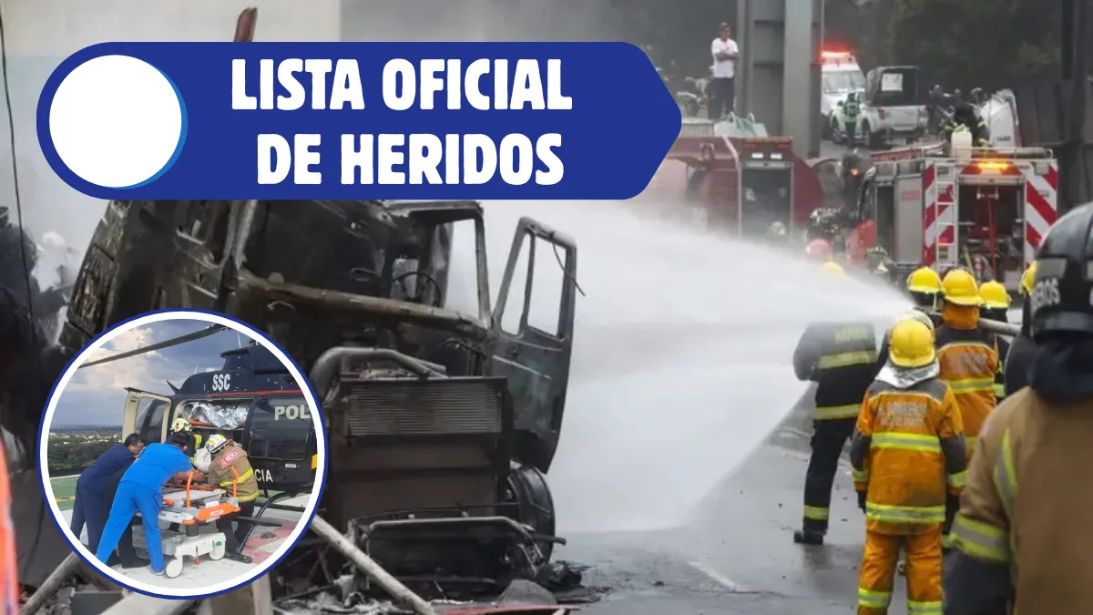 Clara Brugada, difundió la lista oficial de las personas que resultaron heridas por la explosión de una pipa de gas.