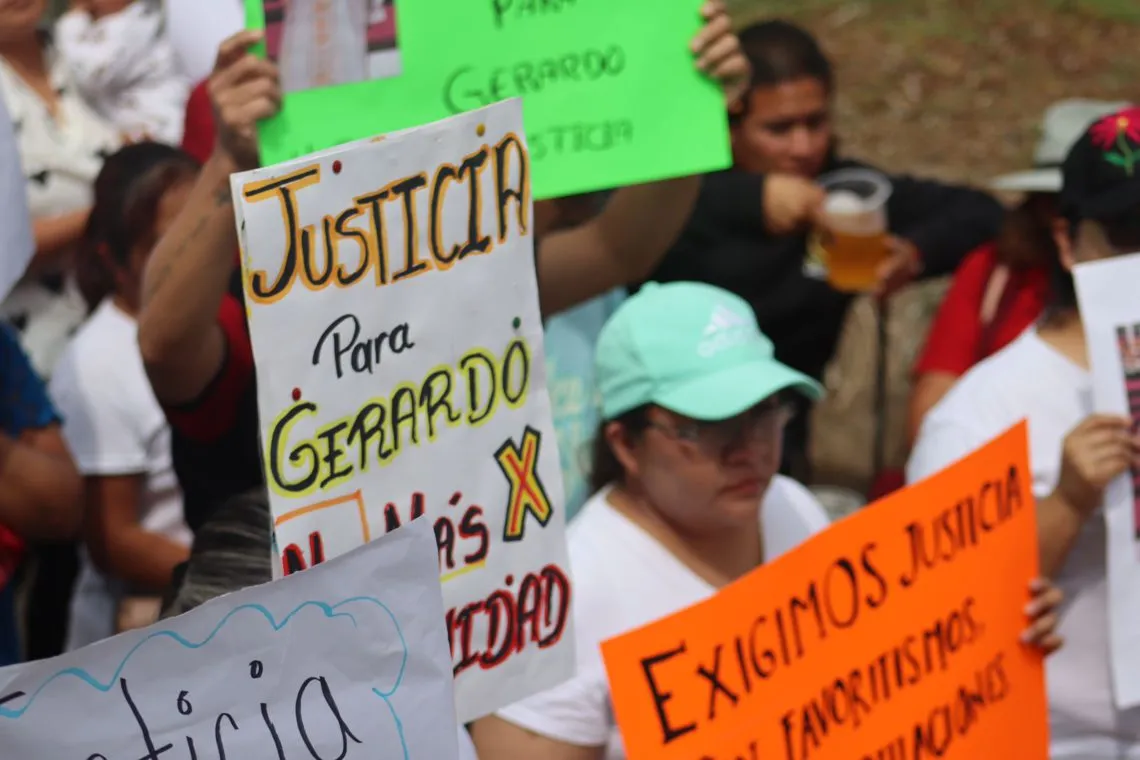 Villa de Tezontepec: realizan marcha por Gerardo Espinoza