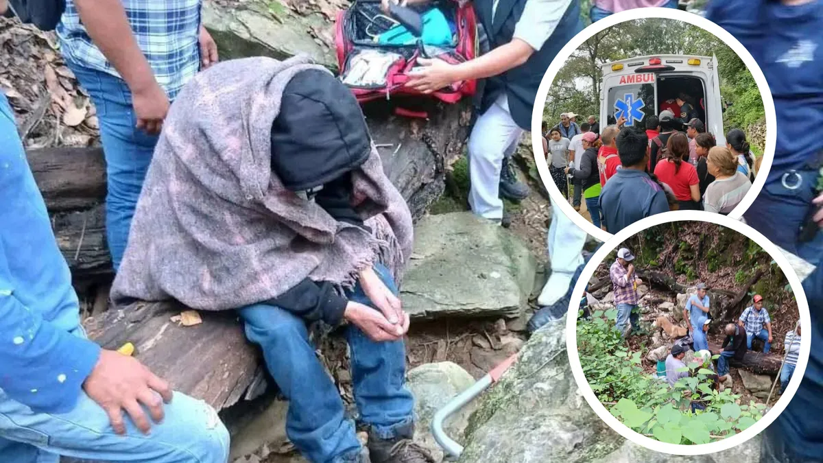 Rescate de adulto mayor desaparecido en barranco de Pacula