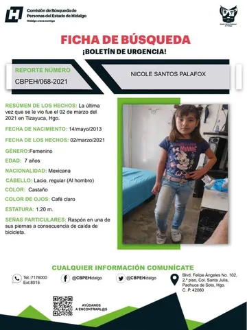 Capturan a un sujeto vinculado a secuestro de Nicole Santos
