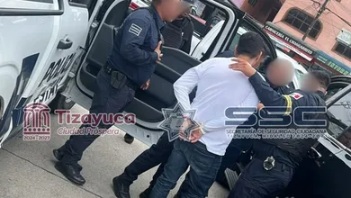 Hombre detenido en Edo Mex por robo de auto en Tizayuca