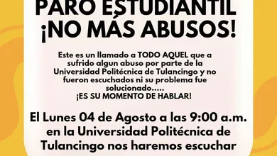Estudiantes de la UPT convocan paro pacífico contra abusos y falta de respuesta institucional.