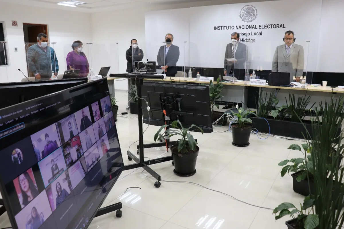 INE Hidalgo sesiona rumbo a la revocación de mandato