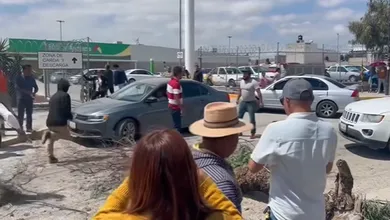 Grupo de choque en el bloqueo del circuito Providencia-Chavarría