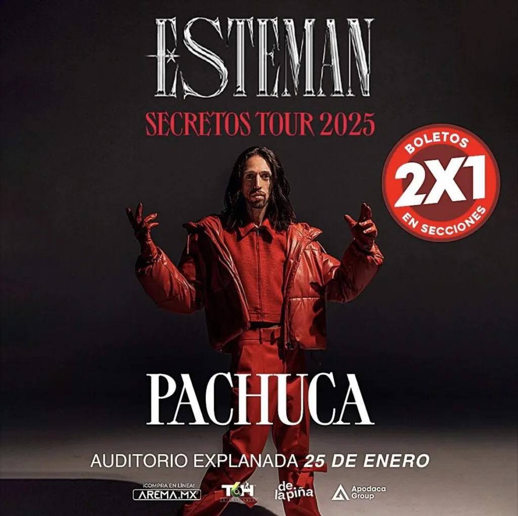 ¡Esteman llega a Pachuca! Descubre dónde conseguir tus boletos