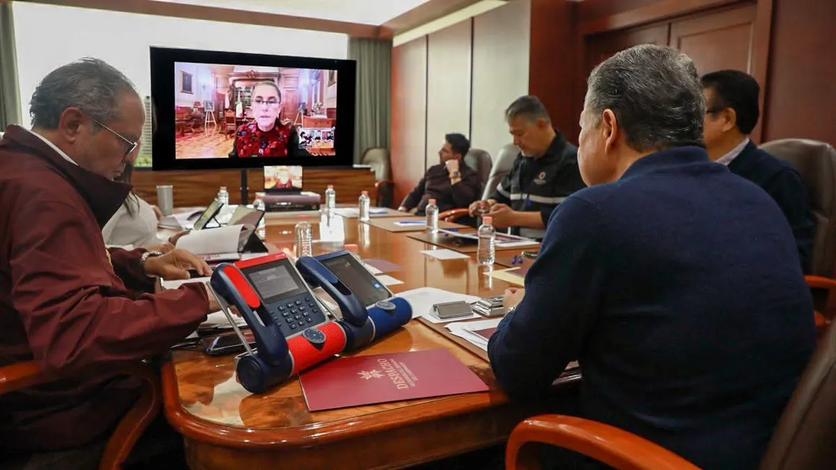 Julio Menchaca solicita apoyo a Claudia Sheinbaum para Hidalgo ante las lluvias