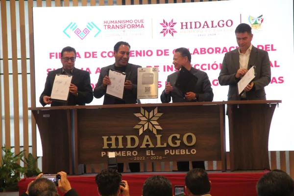 Firma de convenio entre Hidalgo y Chiapas sobre inspección laboral.