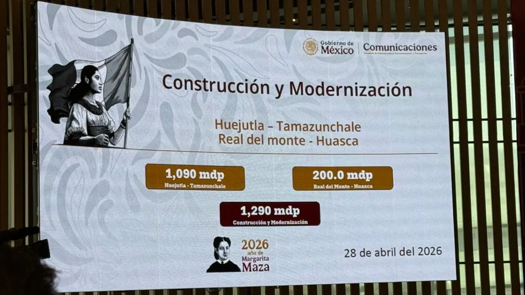 Inversión carretera en Hidalgo superará los 7 mil mdp en 2026