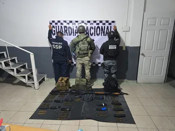 Aseguran arsenal, cartuchos y vehículo en Hidalgo durante operativo del Ejército y Guardia Nacional