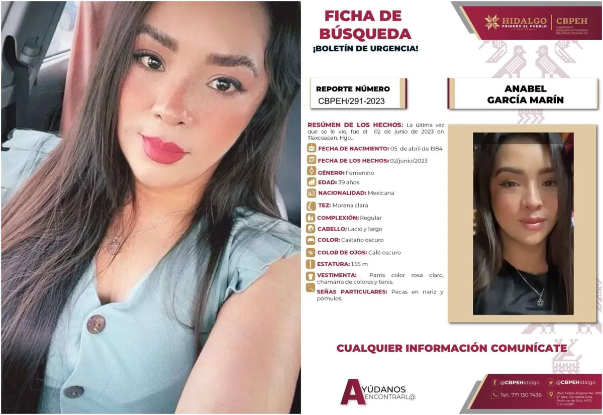Emiten ficha de búsqueda para localizar a Anabel, desapareció en Tlaxcoapan
