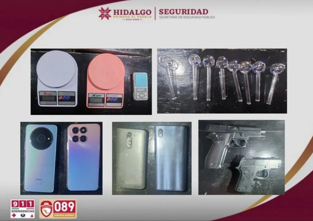 Detienen a cinco presuntos narcomenudistas en Tulancingo