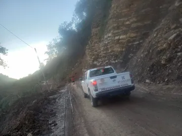 derrumbe en Tenango