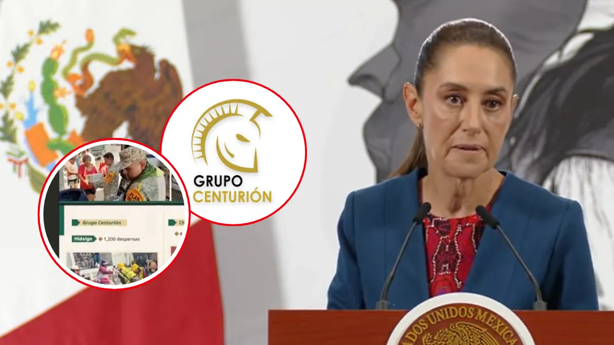 Claudia Sheinbaum reconoce a Grupo Centurión por su apoyo a familias afectadas por las lluvias.