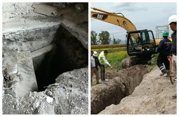 Destruyen huachitúnel 17 en Hidalgo: así es el túnel que pasa bajo carreteras y vías del tren