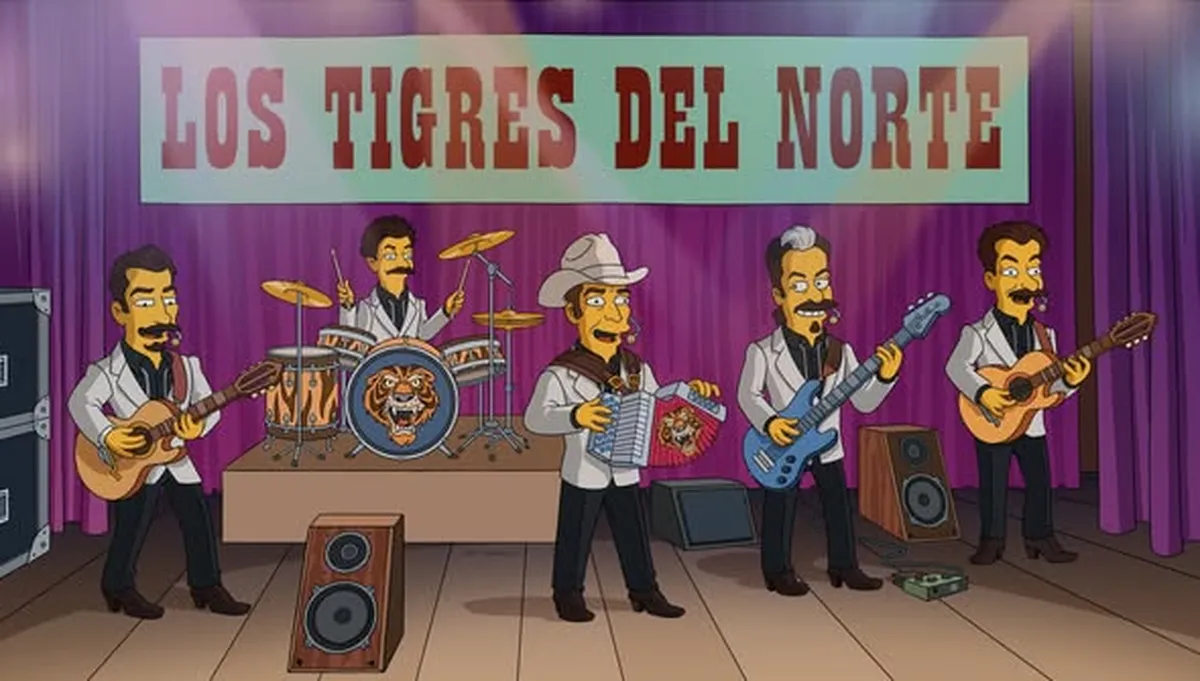 Los Tigrres del Norte en Los Simpson