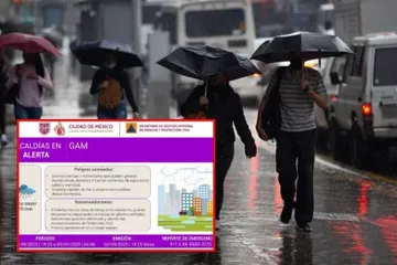 Alerta pupura alcaldía Gustavo A.Madero por lluvias torrenciales