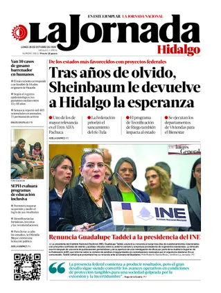 La Jornada Hidalgo | 26 de octubre de 2026