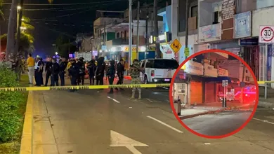 Zona acordonada tras explosión