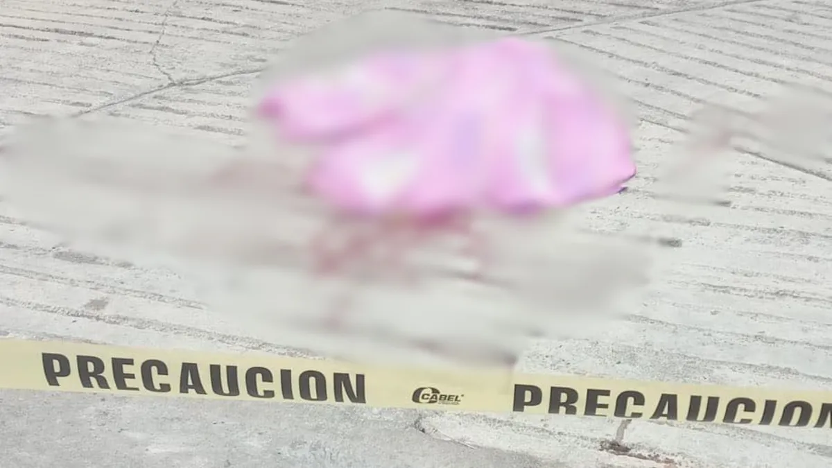 Zona acordonada tras atropellamiento