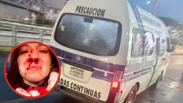 Combi de la ruta Tulipanes–Centro señalada en una denuncia ciudadana.