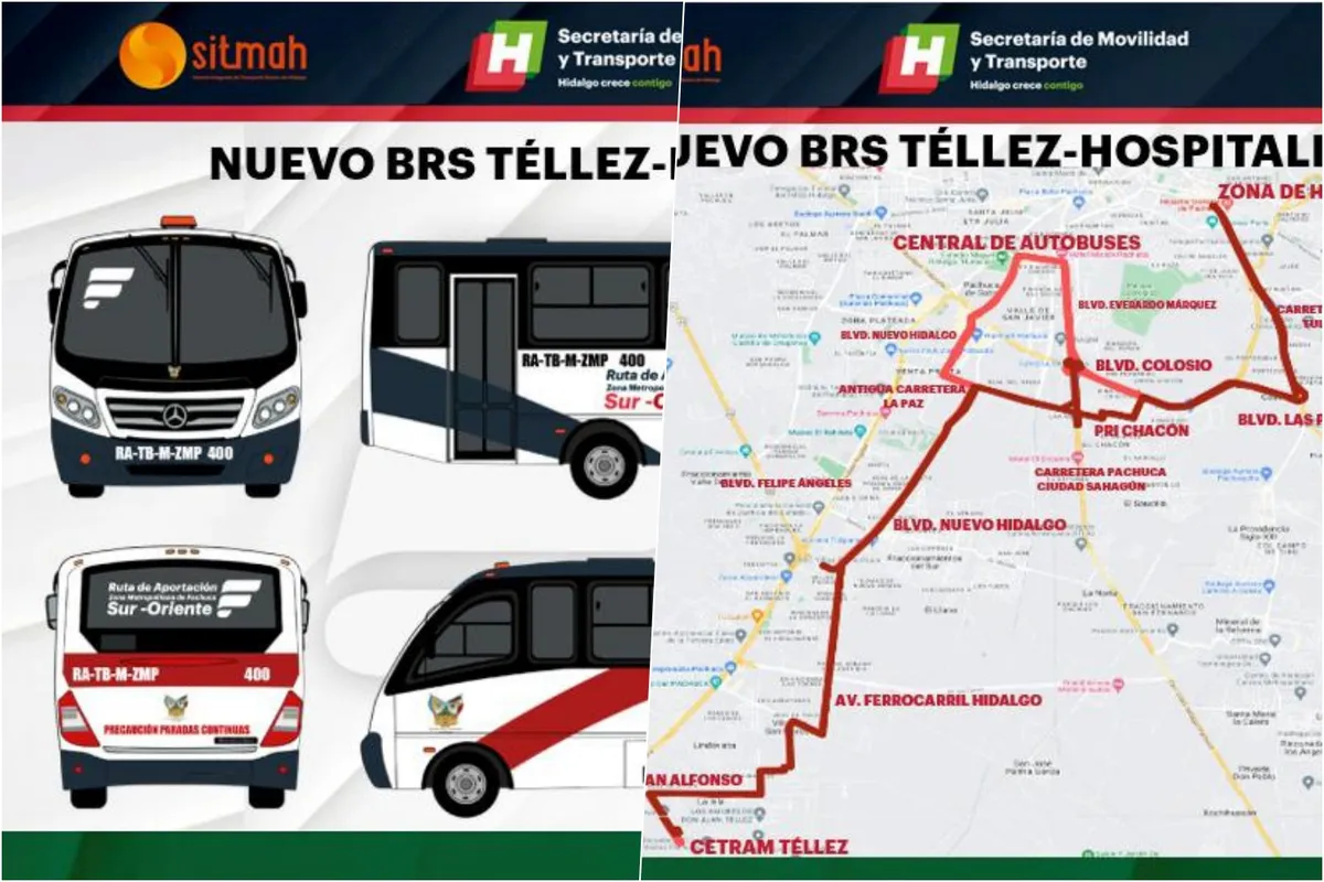 Nueva ruta de transporte conectará Zempoala con Hospital General de Pachuca