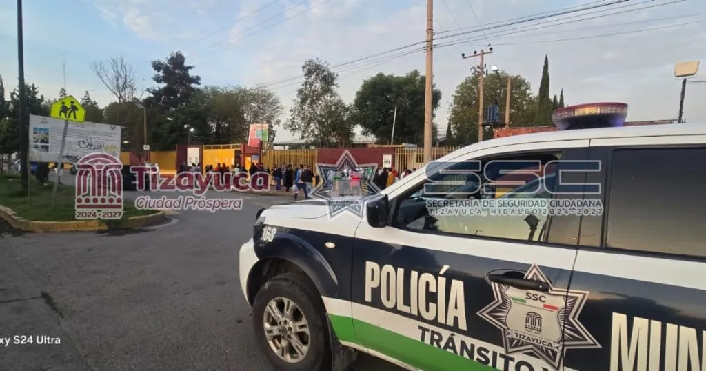 Regreso a clases en Tizayuca moviliza a policías y agentes viales