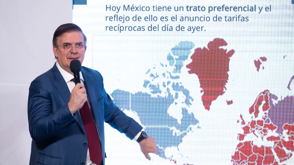 Marcelo Ebrard presentó las industrias que están fuera de las tarifas impuestas por Trump y resaltó la estrategia de Sheinbaum.