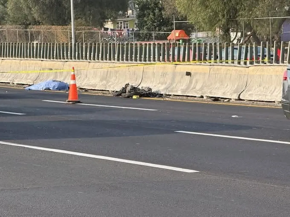Motociclista pierde la vida en accidente en la México-Pachuca; reportan tráfico intenso
