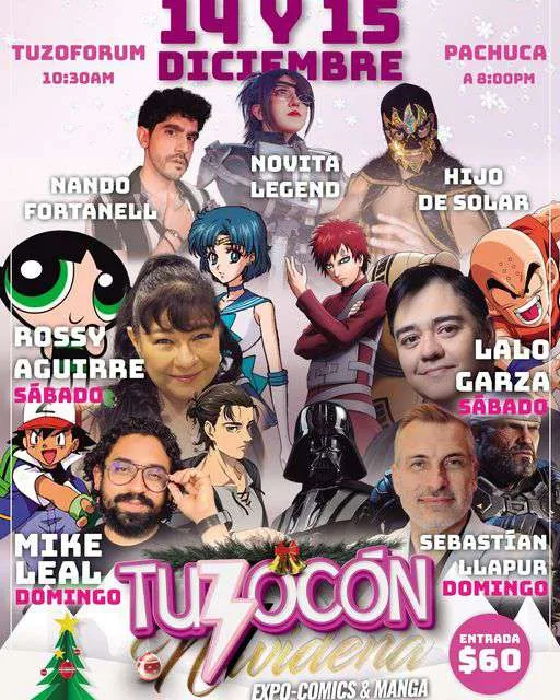 Tuzocón Navideña 2024 llega a Pachuca con invitados especiales y sorpresas para todos