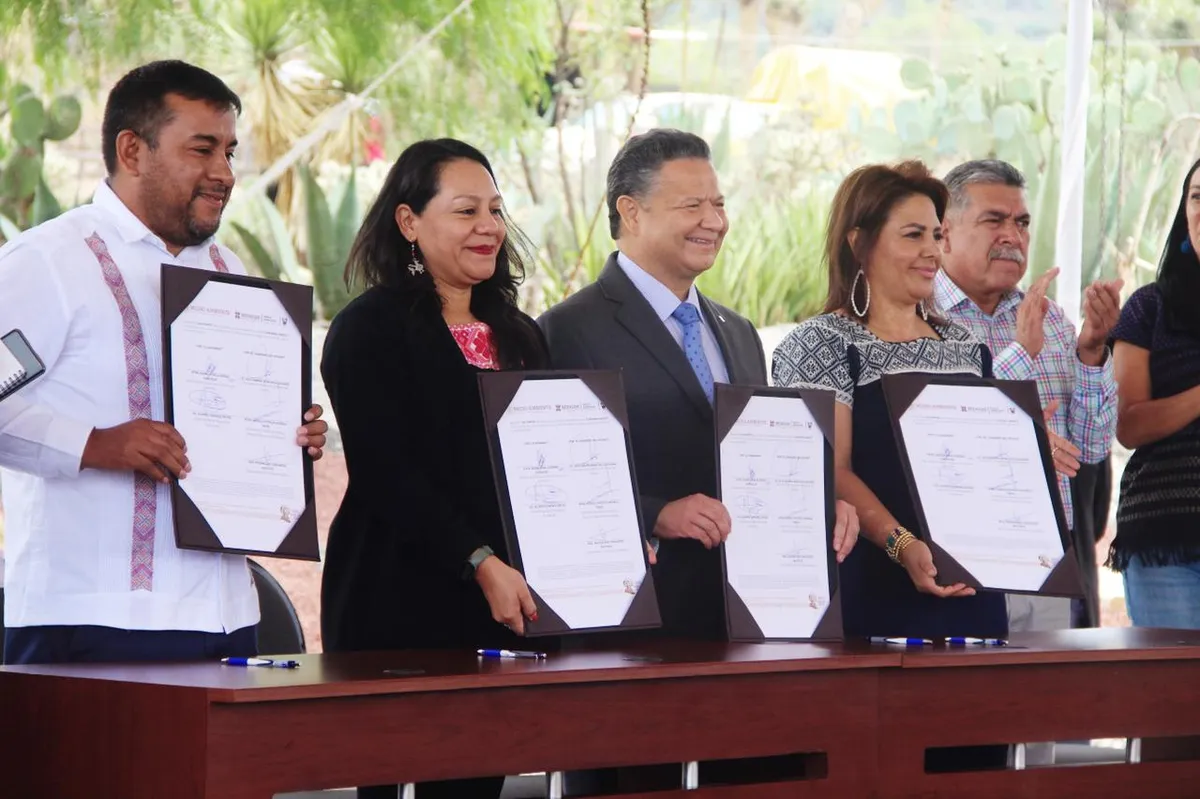 Gobierno de Hidalgo y Semarnat firman convenio ambiental